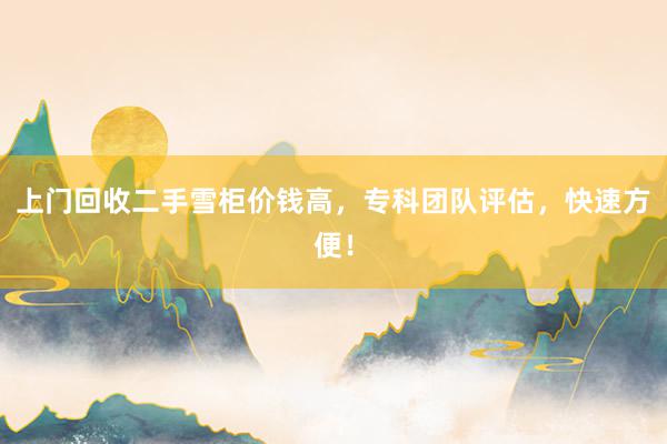 上门回收二手雪柜价钱高，专科团队评估，快速方便！